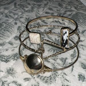 Elegant Gold Women's Bracelet Set